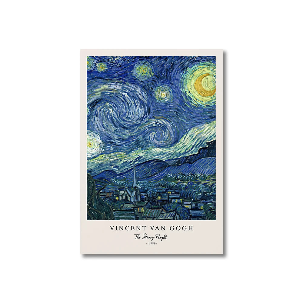 Van Gogh Starry Night Canvas Wall Art Print