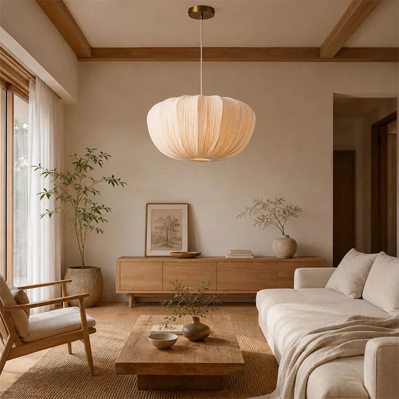 Wabi Sabi Iron Fabric Pendant