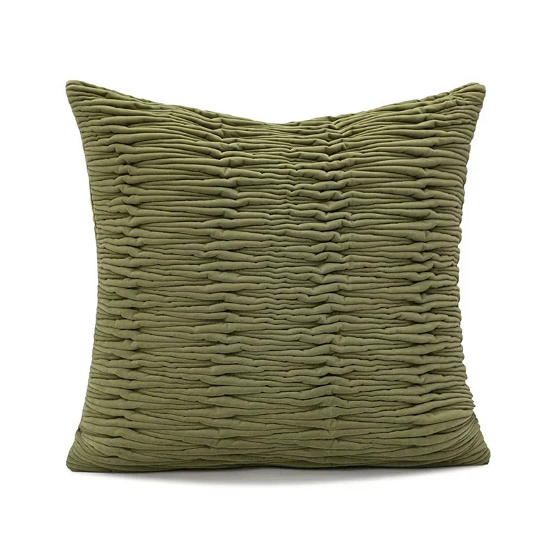Nordic Green Luxury Pillow Cover