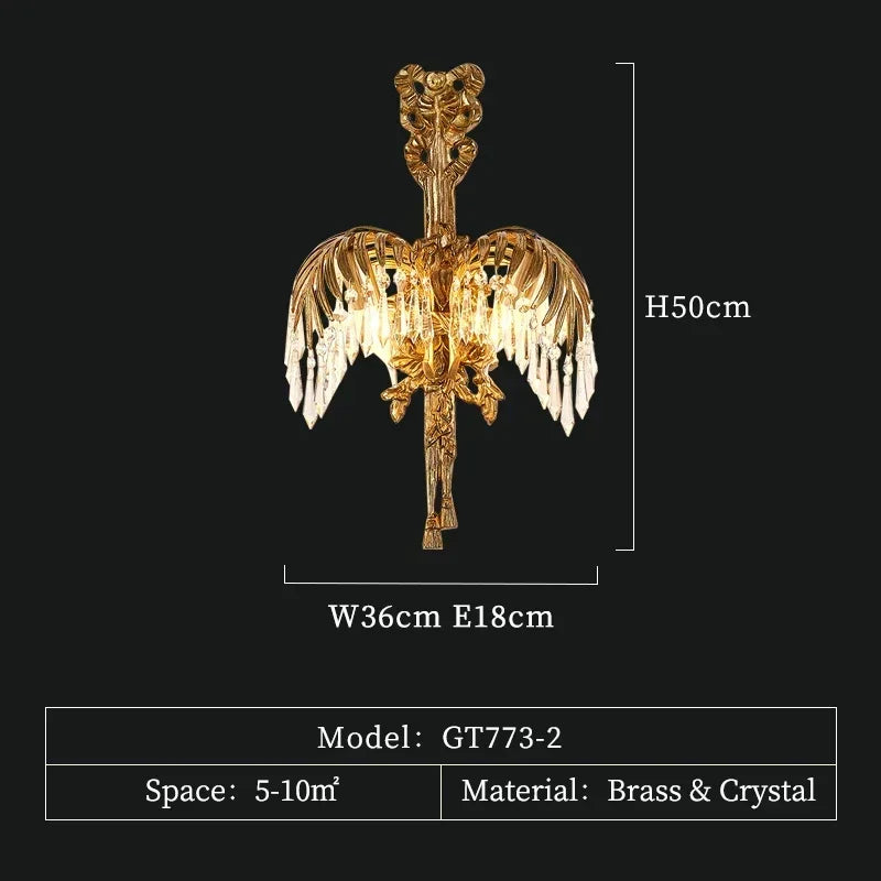 Six light palm leaf chandelier, 29.5 in wide and 19.7 in high