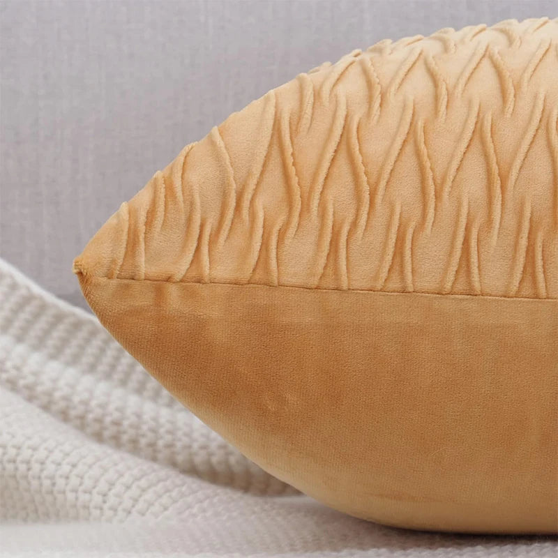 Plush Velvet Throw Pillow Cover — detail
