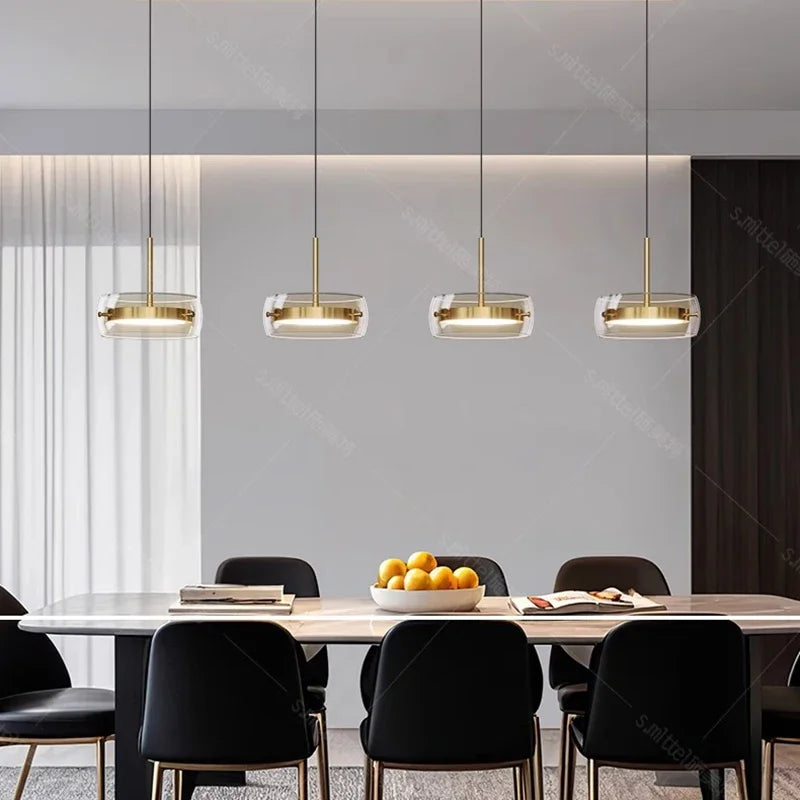 Multi Head Glass Pendant Light