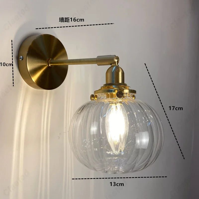 Creative E27 Glass Wall Sconce