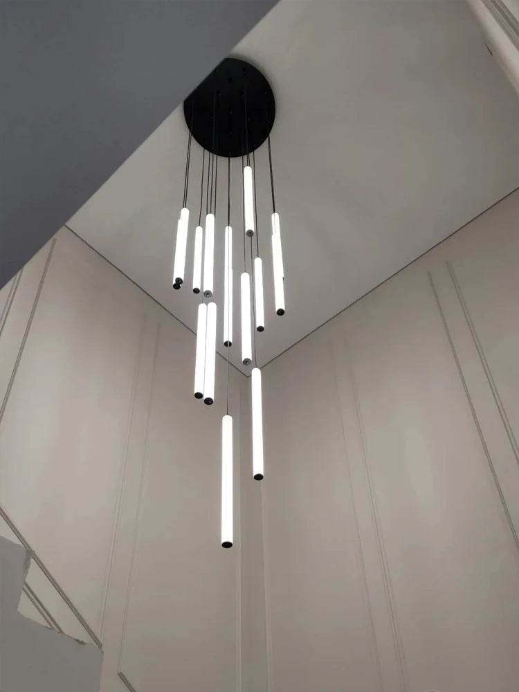 Eighty head strip chandelier, 31.5 in across, with a 354.3 in drop