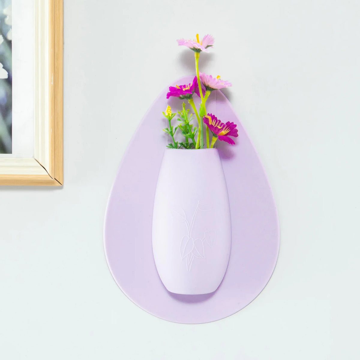 Silicone wall planter vases festival and home decor display