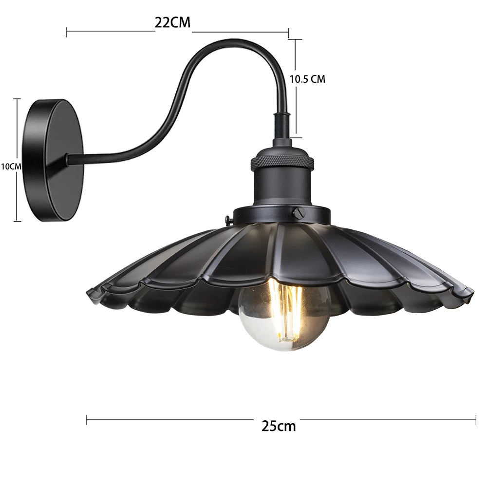 Black Gooseneck Barn Outdoor Wall Sconce