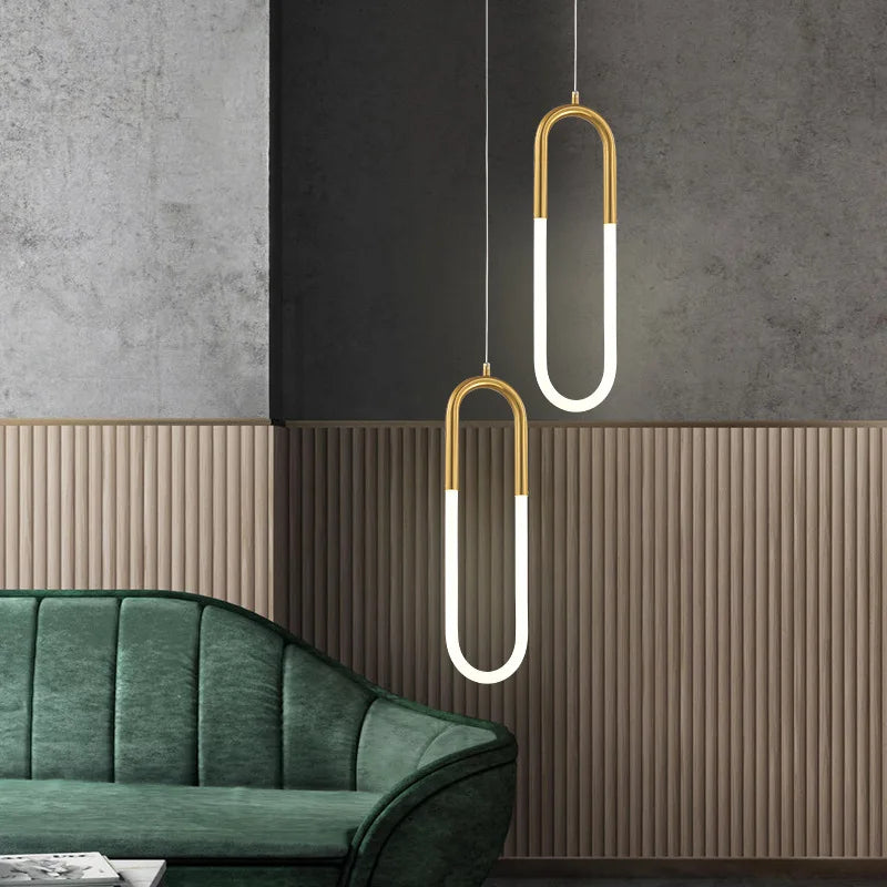 Brass Tube Pendant Light