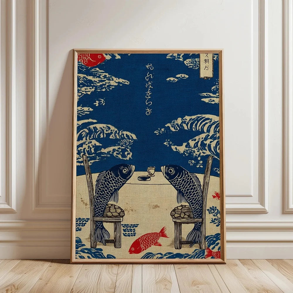 Japanese Koi Fish Zen Pond Canvas Wall Art