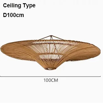 Rattan Dome Pendant Light