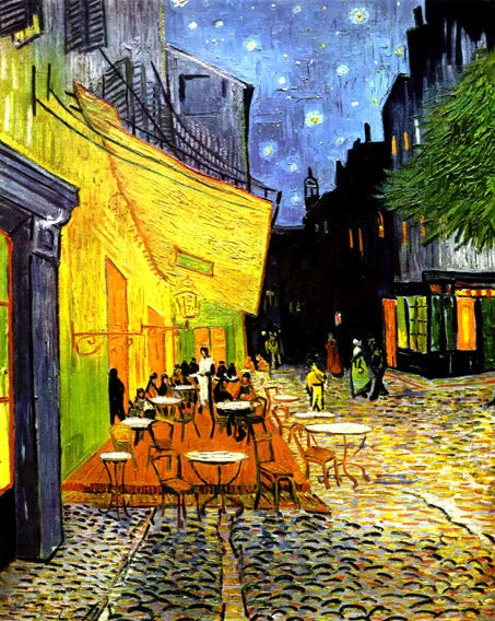 Van Gogh Cafe Terrace Framed Canvas Wall Art