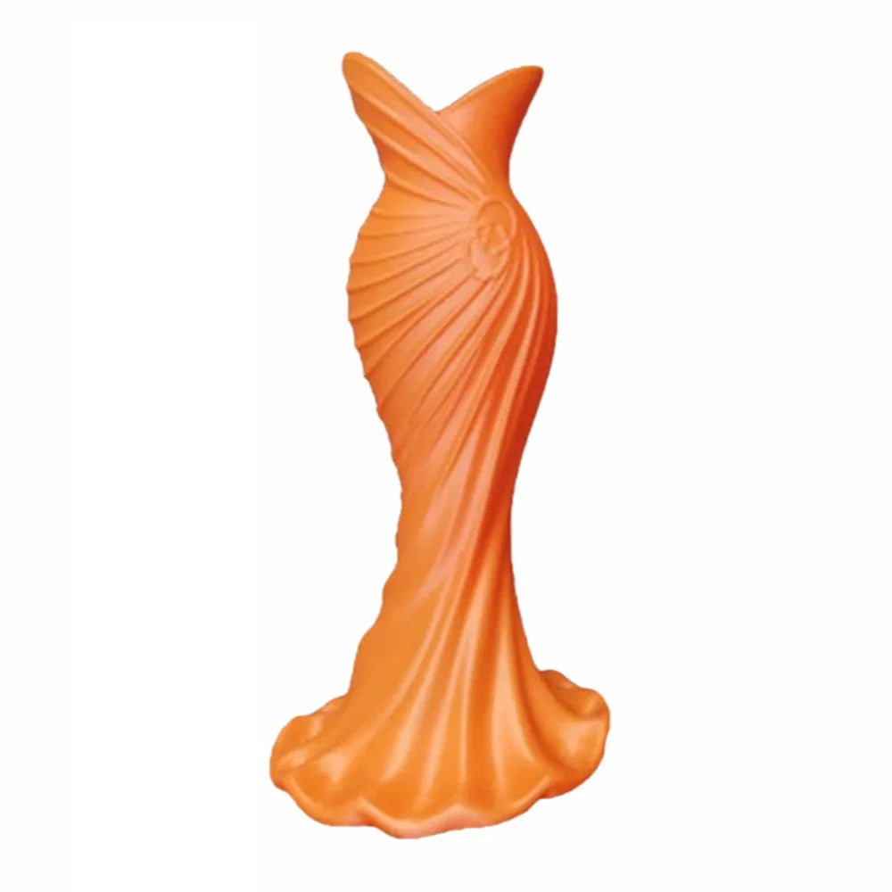 3D Printed Gown Vase Minimalist Flower Décor | Aurelia