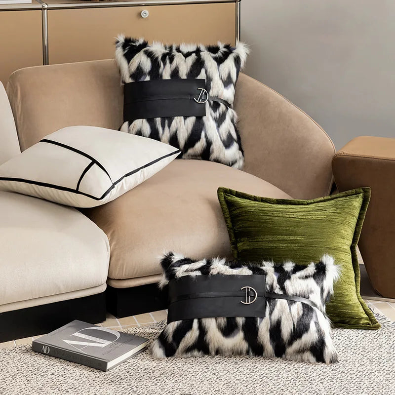 Soft Plush Throw Pillow Cover