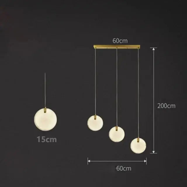Marble Multi Rod Pendant Light
