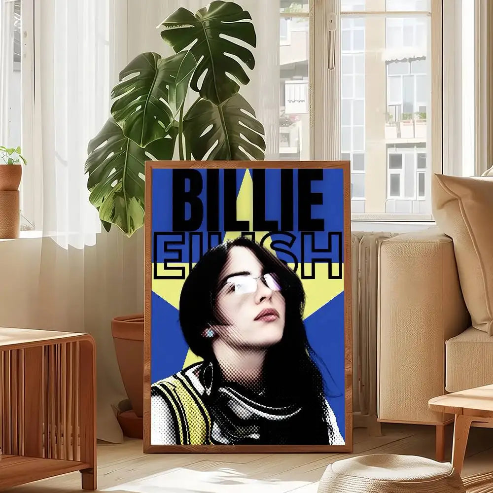 Billie Eilish Music Singer Canvas Wall Art Poster