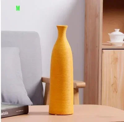 Modern black and white ceramic vase for home office décor