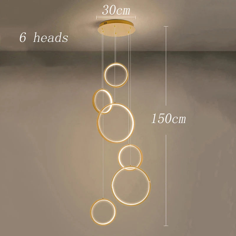 App and remote controlled acrylic chandelier, brightness dimmable