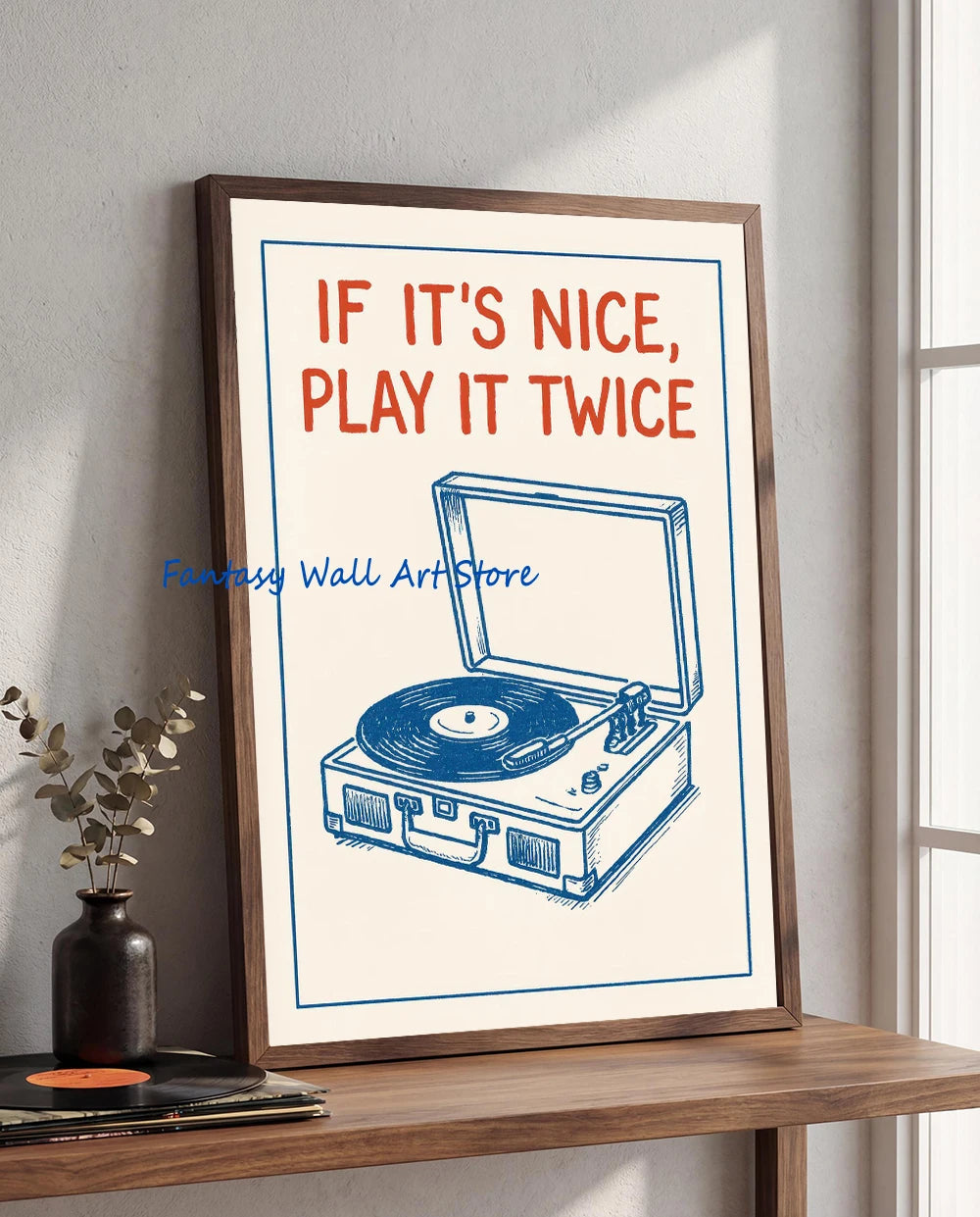 Retro Music Vinyl Record Canvas Wall Art