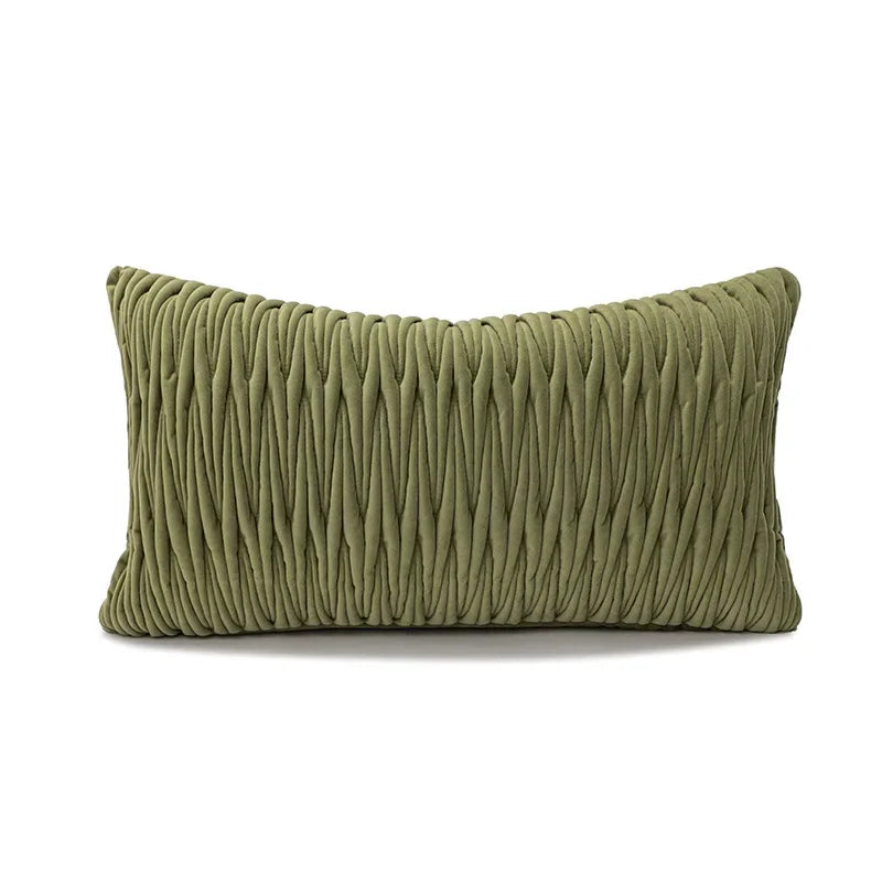 Nordic Green Luxury Pillow Cover