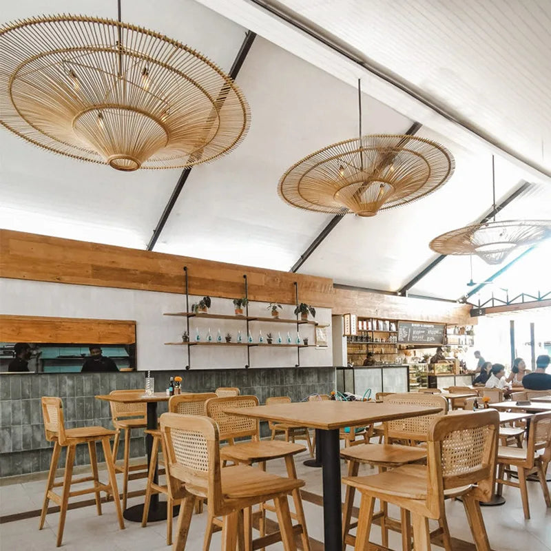 Rattan Dome Pendant Light