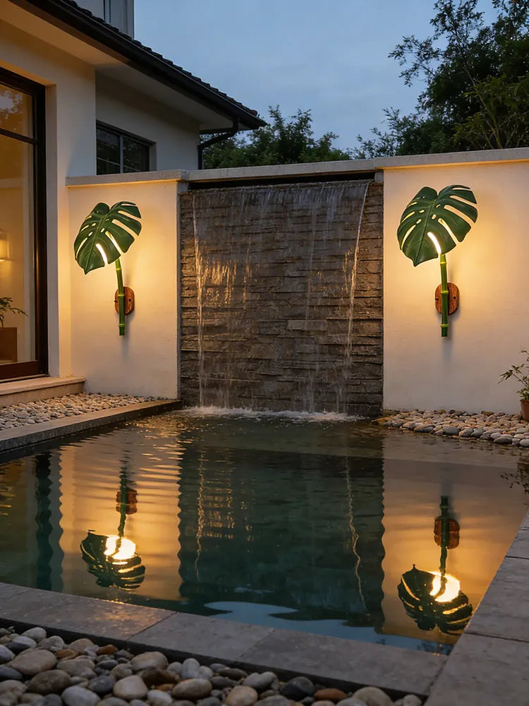 Bionic Bamboo Outdoor Wall Sconce