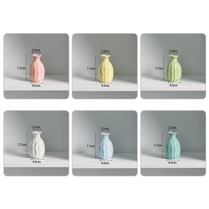 Nordic Ceramic Mini Vase Set