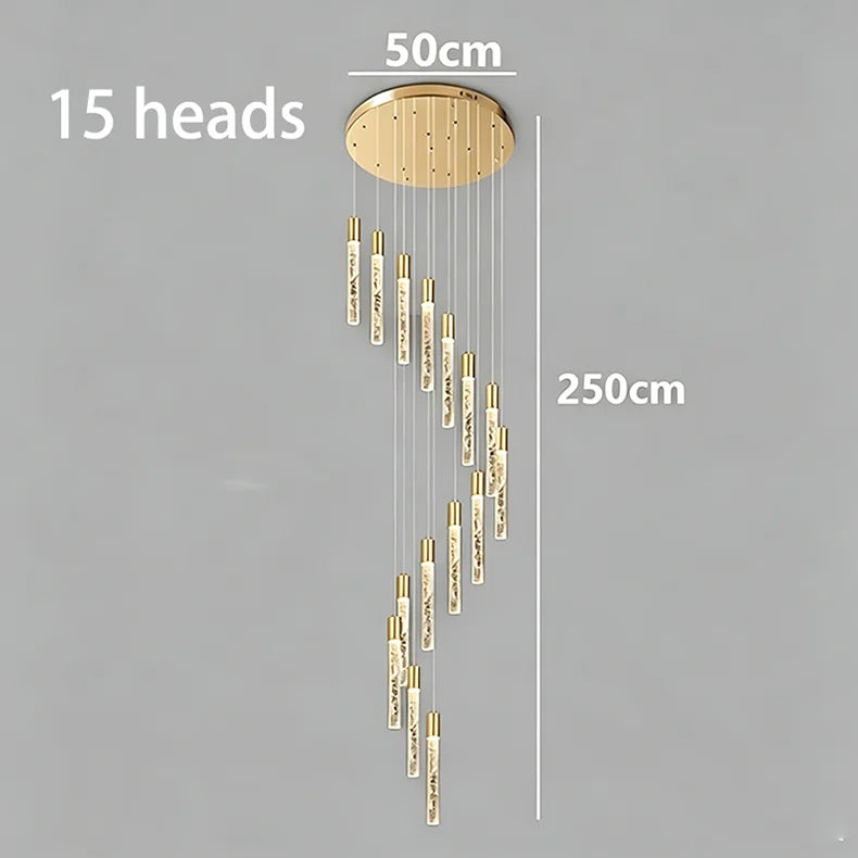 Crystal Multi Rod Chandelier