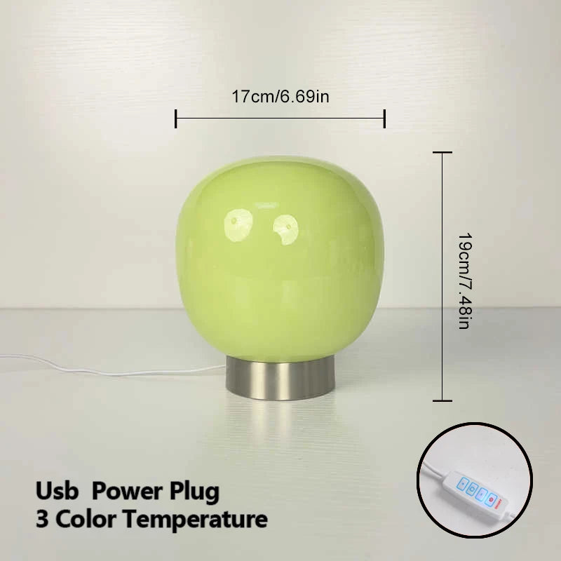 Three Mochi lamp colour variants cream pink white displayed side by side