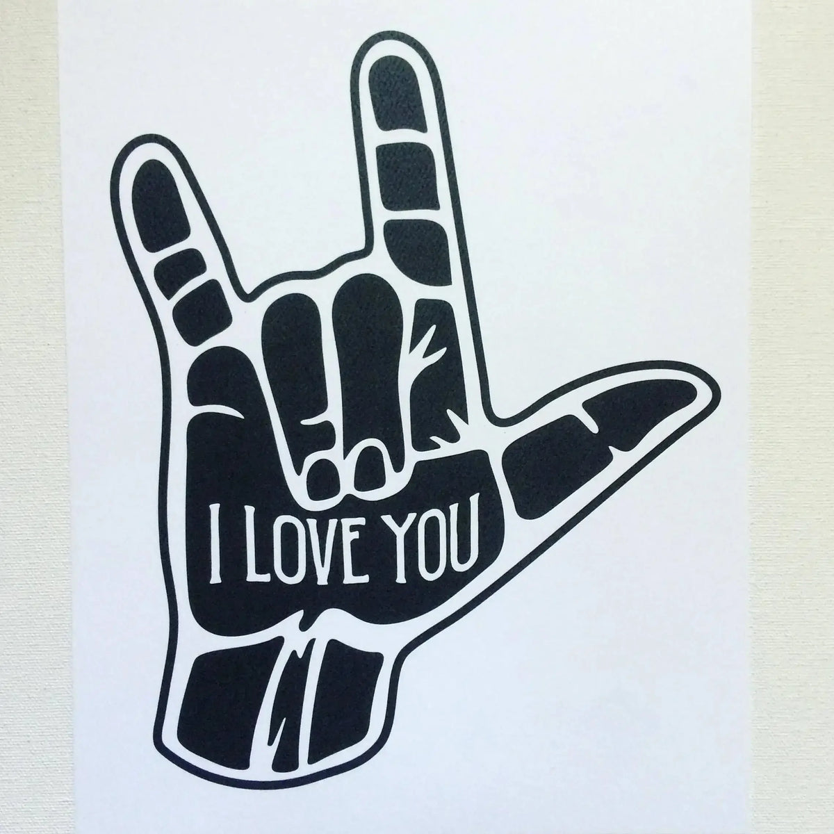Retro Rock Hand Graphic Canvas Wall Art