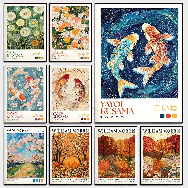 William Morris Forest Botanical Canvas Wall Art