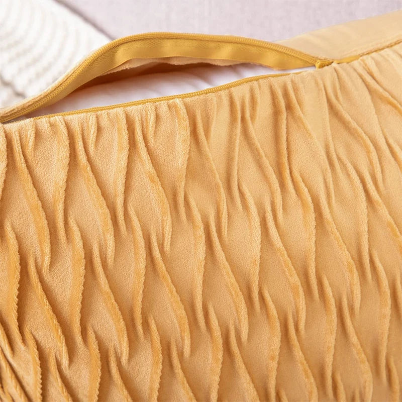 Plush Velvet Throw Pillow Cover — styling detail