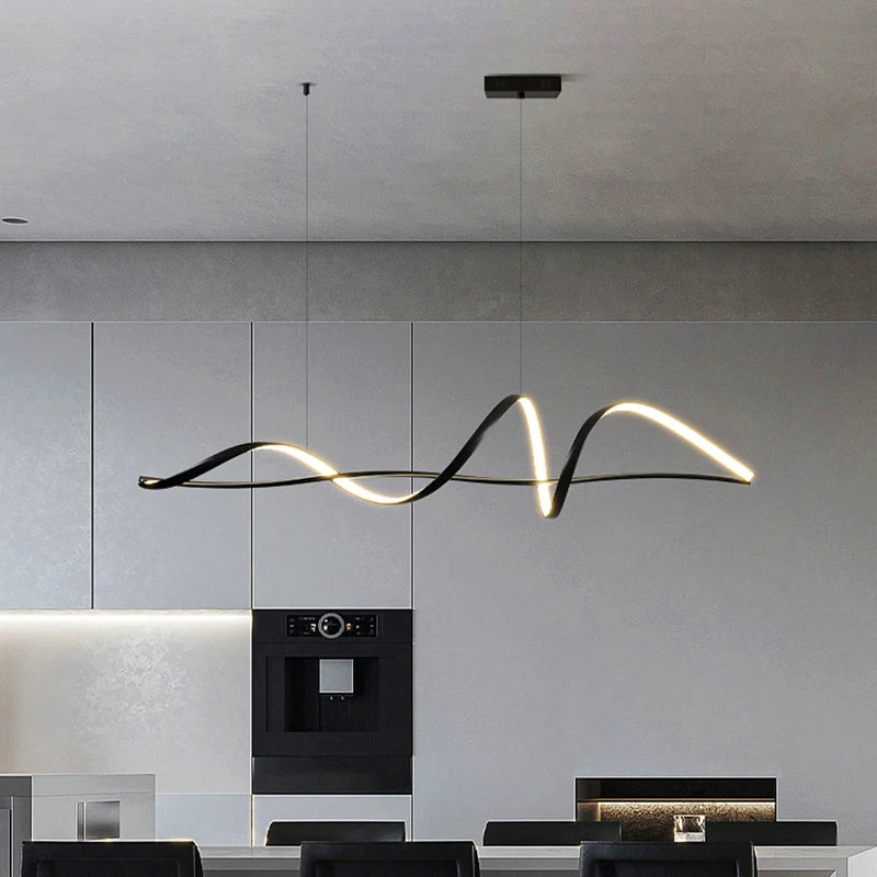White linear bar chandelier at 63 in length for dining tables