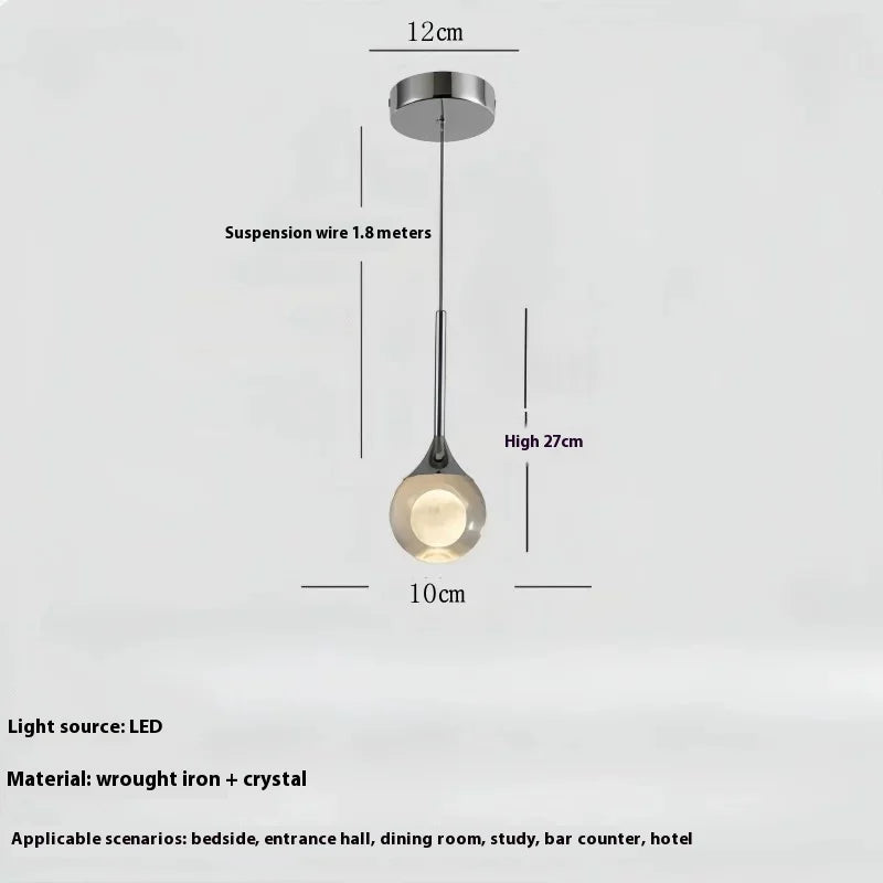 Moon Crystal Pendant Light