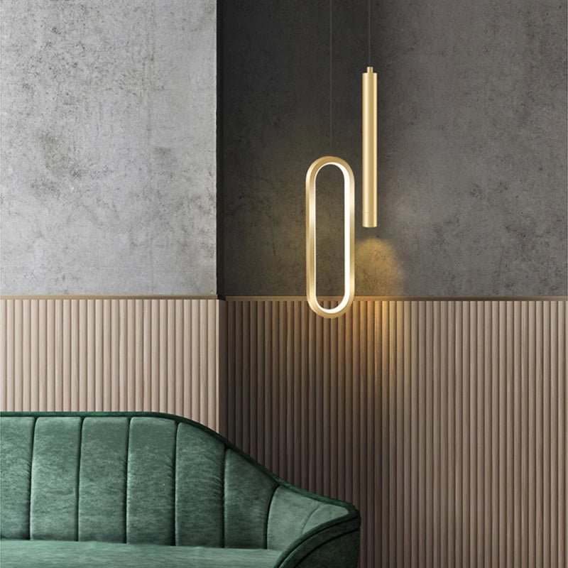 Iron Acrylic Bedside Pendant Light