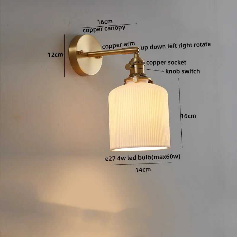 Nordic LED Pull Chain Wall Sconce