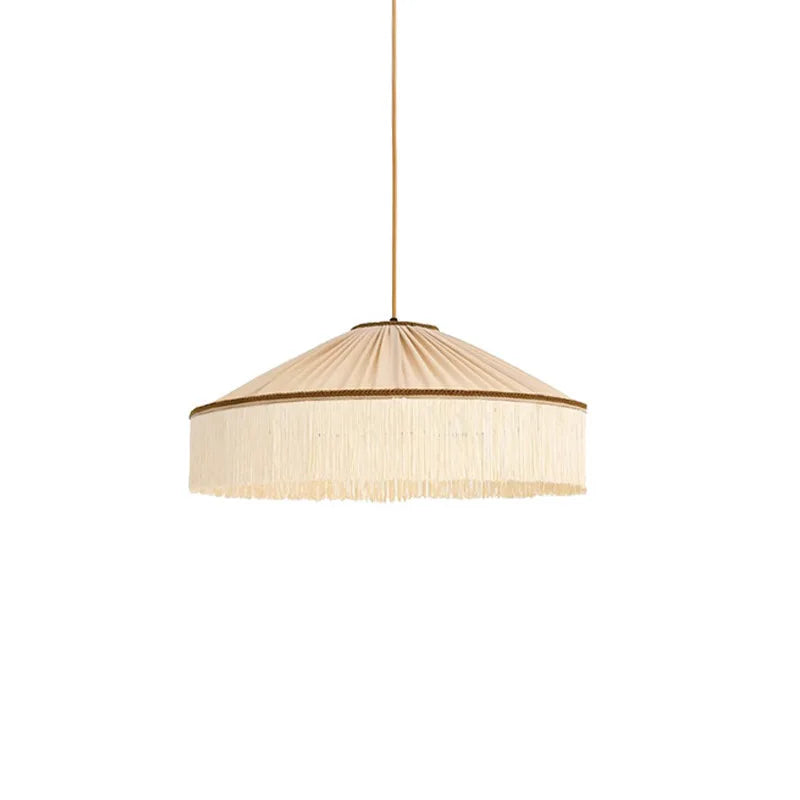Boho Cloth Tassel Pendant Light