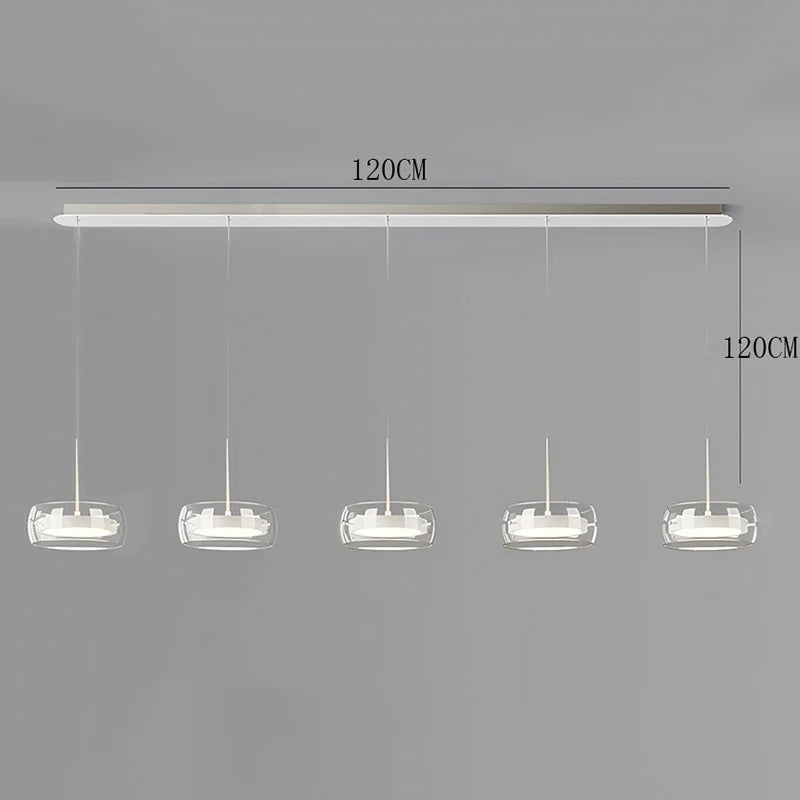 Multi Head Glass Pendant Light