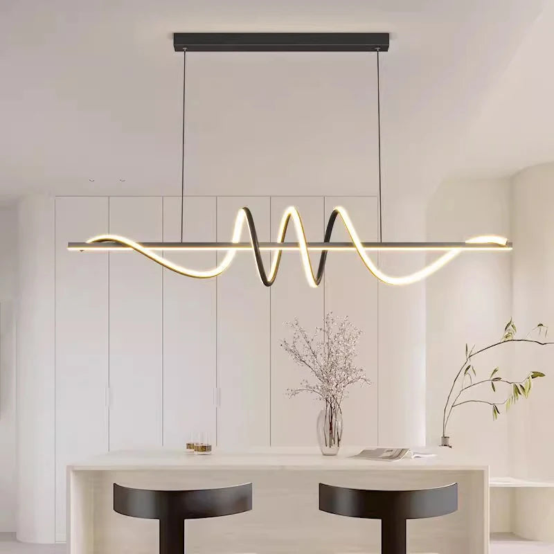 LED Linear Strip Pendant Light