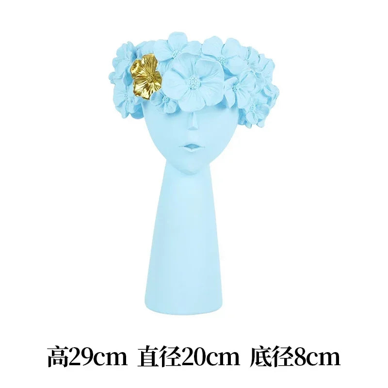 Nordic Cute Girl Flower Vase Living Room Desktop | Aurelia