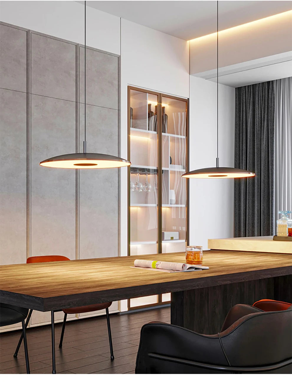 Round UFO Pendant Light