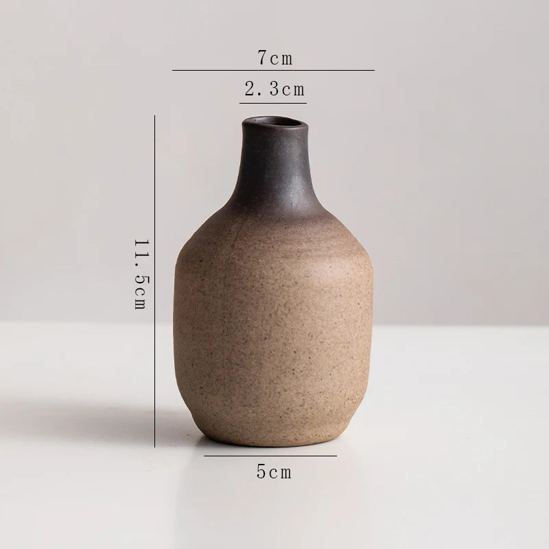 Stone Shape Ceramic Mini Vase Hydroponic Gift | Aurelia