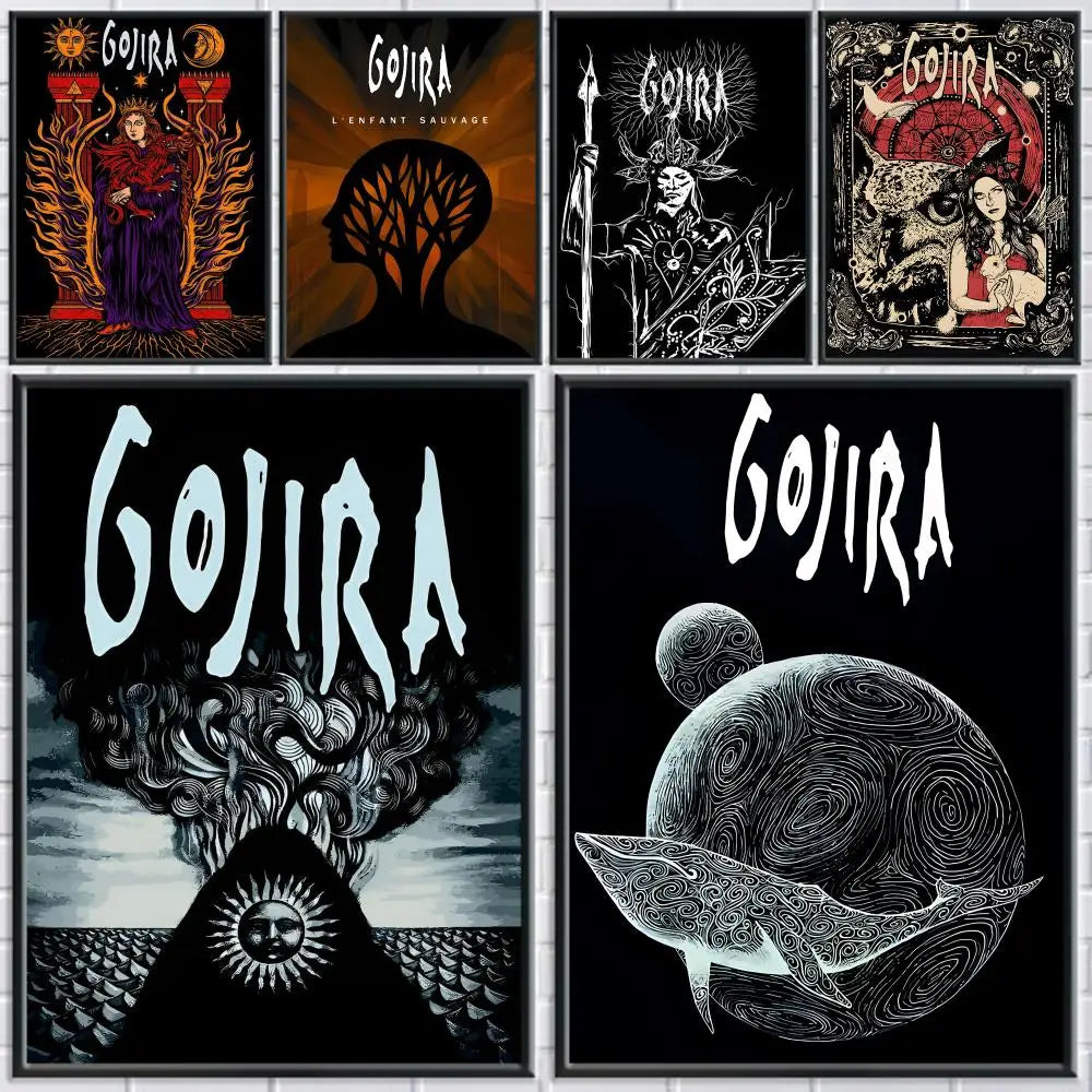 Gojira Metal Band Poster Canvas Wall Art Print