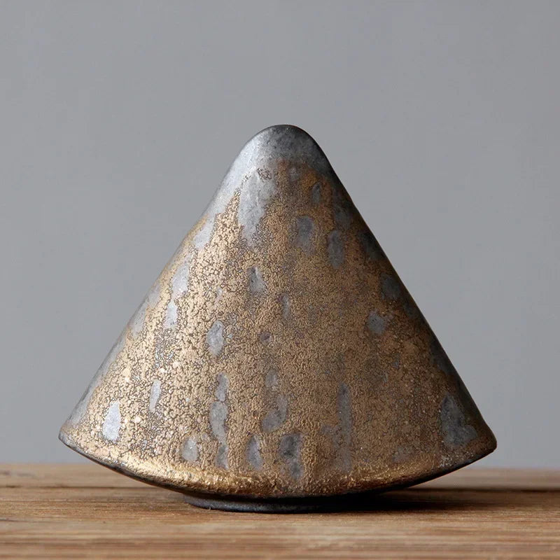 Rough pottery Zen ceramic vase tea ceremony tabletop décor