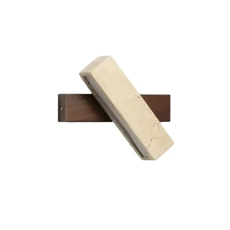 Natural Stone Art Deco Wall Sconce