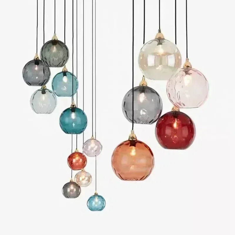 Glass Stone Multi Pendant