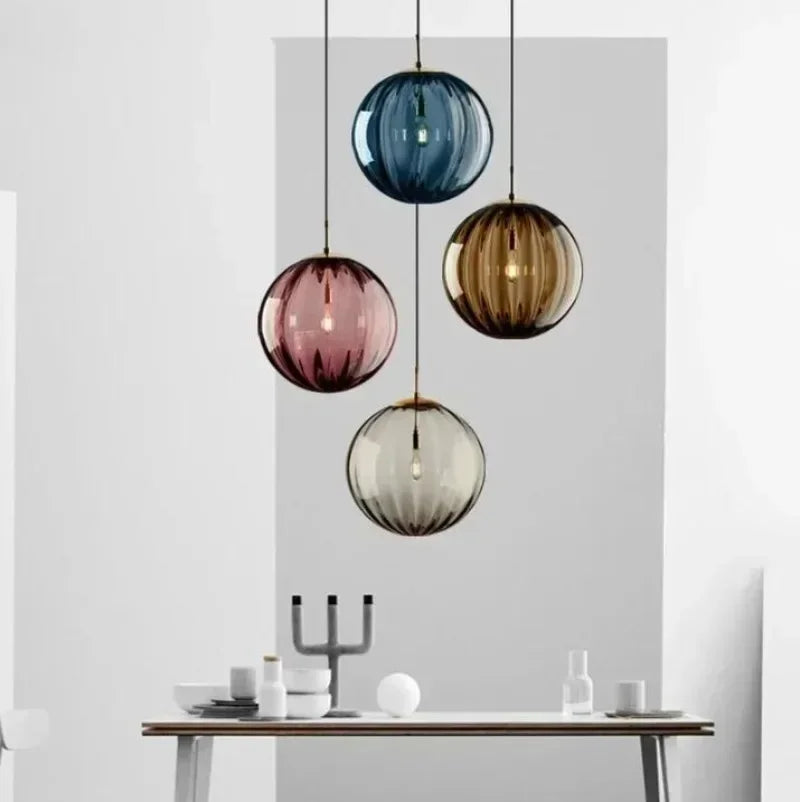 Glass Globe Pendant Light