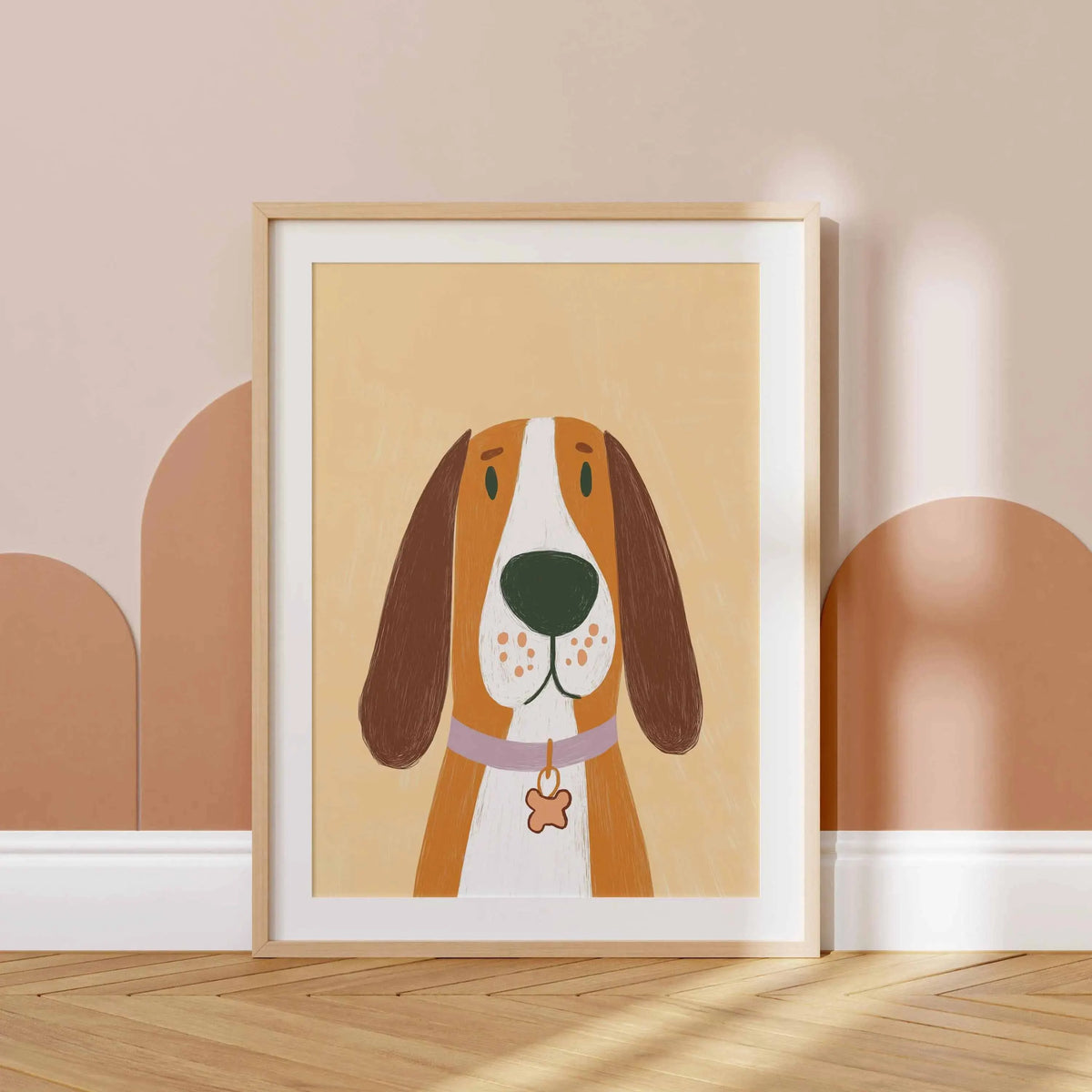 Minimalist Dog Portrait Dachshund Canvas Wall Art