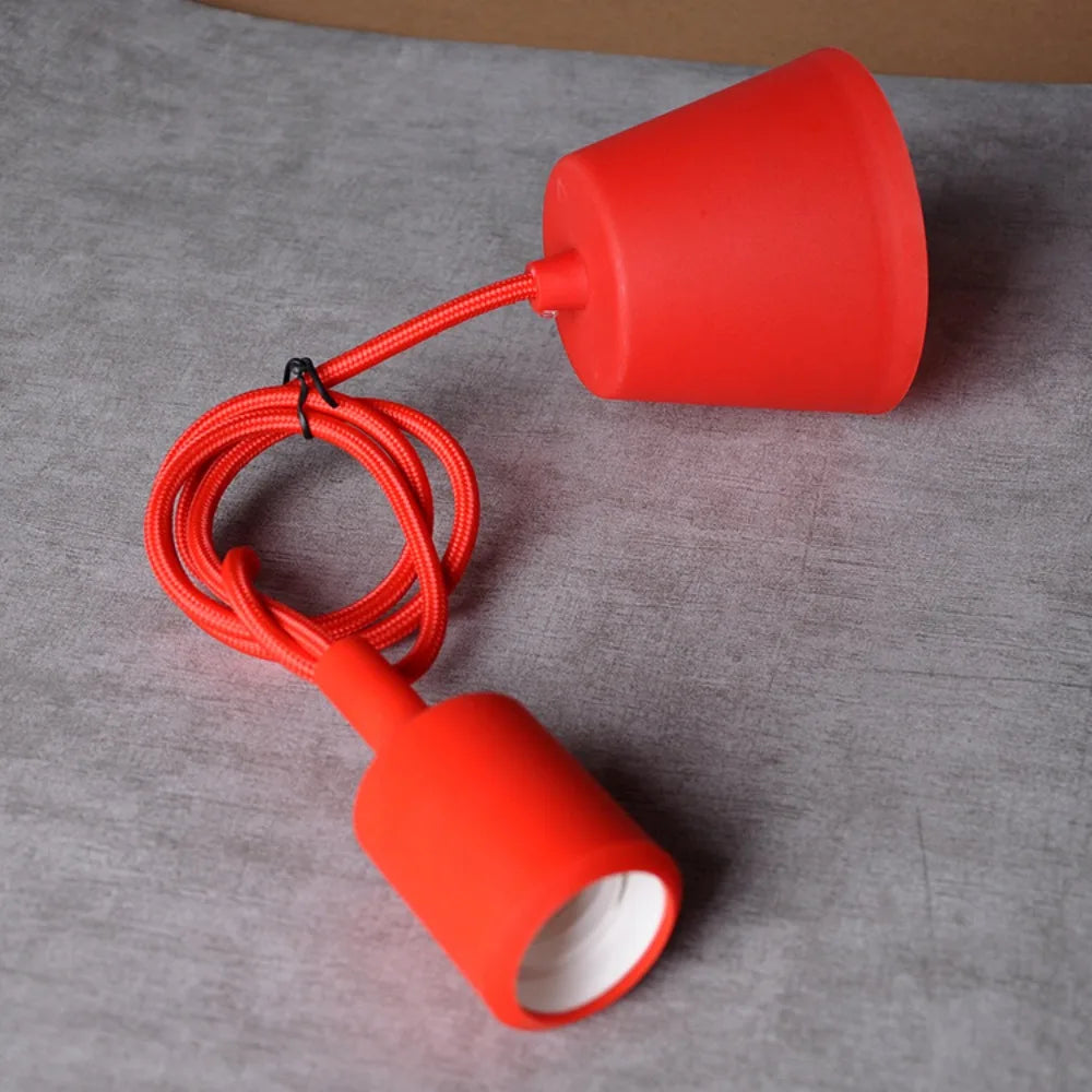 Colorful Silicone E27 Pendant