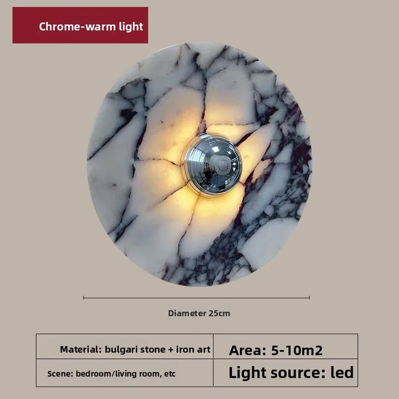 Contemporary Marble Wall Sconce
