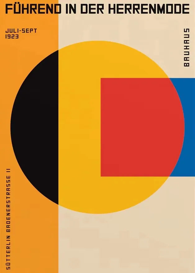 Bauhaus Geometric Art Print