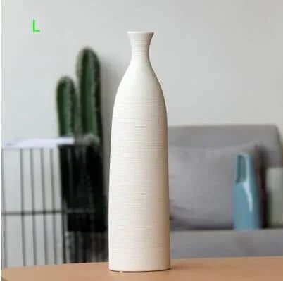 Modern black and white ceramic vase for home office décor